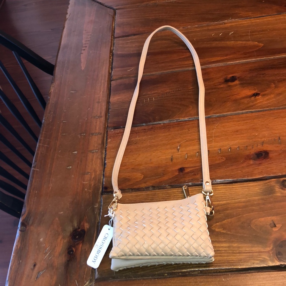 Beige crossbody